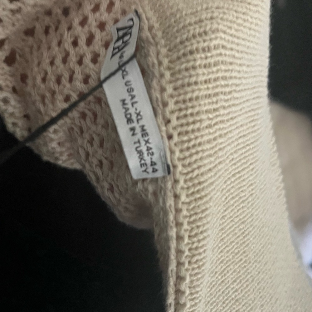 Zara Crochet Cardigan Shirt - Picture 5 of 5